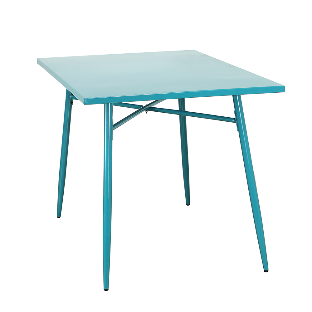 steel dining table colorful
